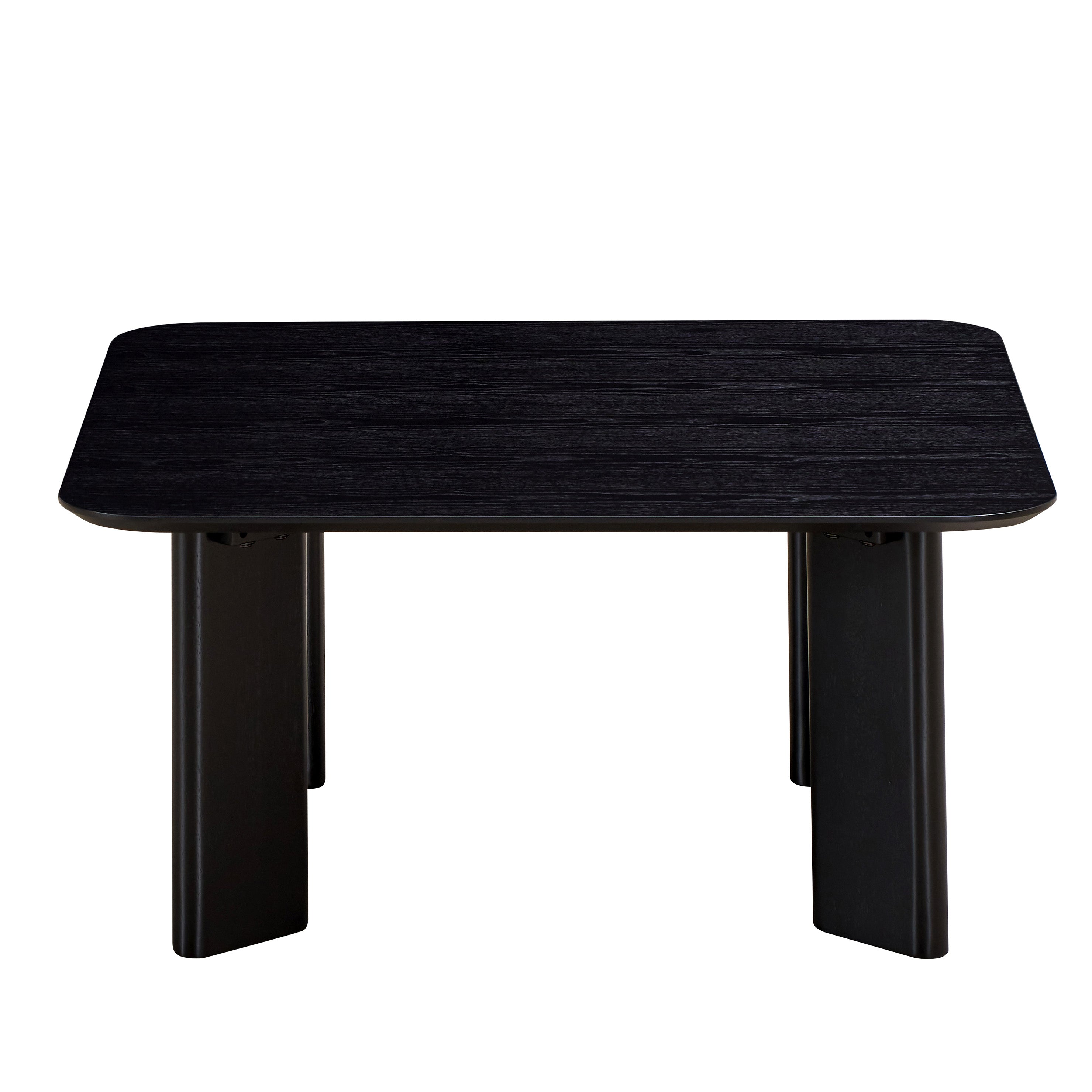 Joss Square Shape Modern Wood Coffee Table, Black Ash by NESTMOD