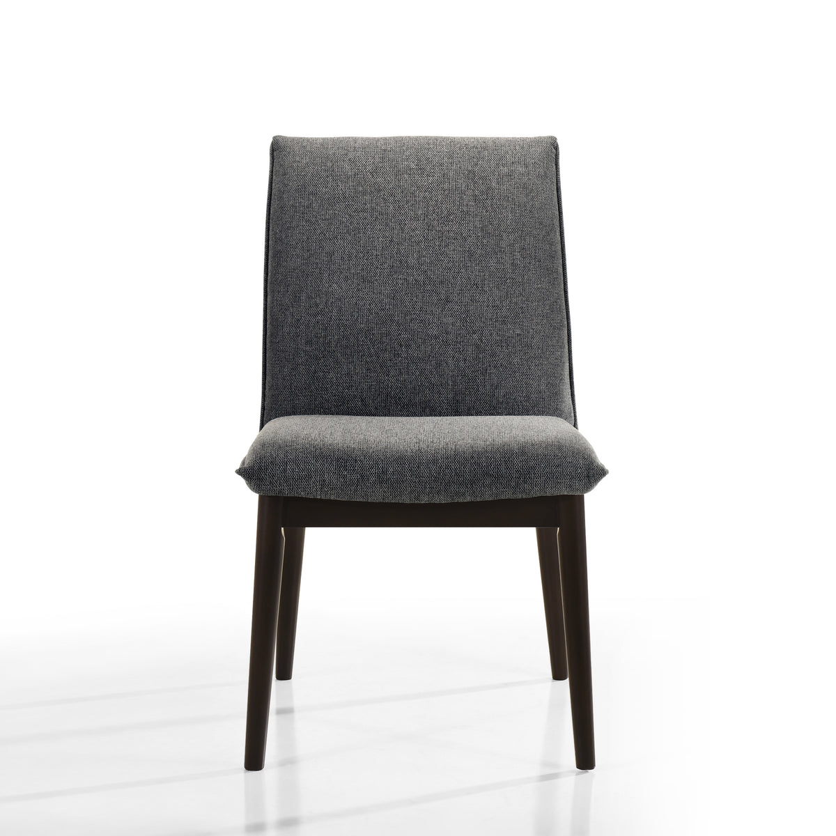 Jean Solid Wood Upholstered Dining Chairs, Gray (Set of 2) – Omax Decor