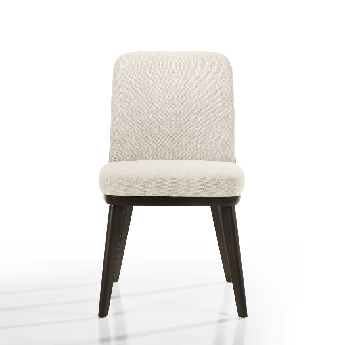 Berlin Solid Wood Upholstered Dining Chairs, Oatmeal (Set of 2) – Omax ...