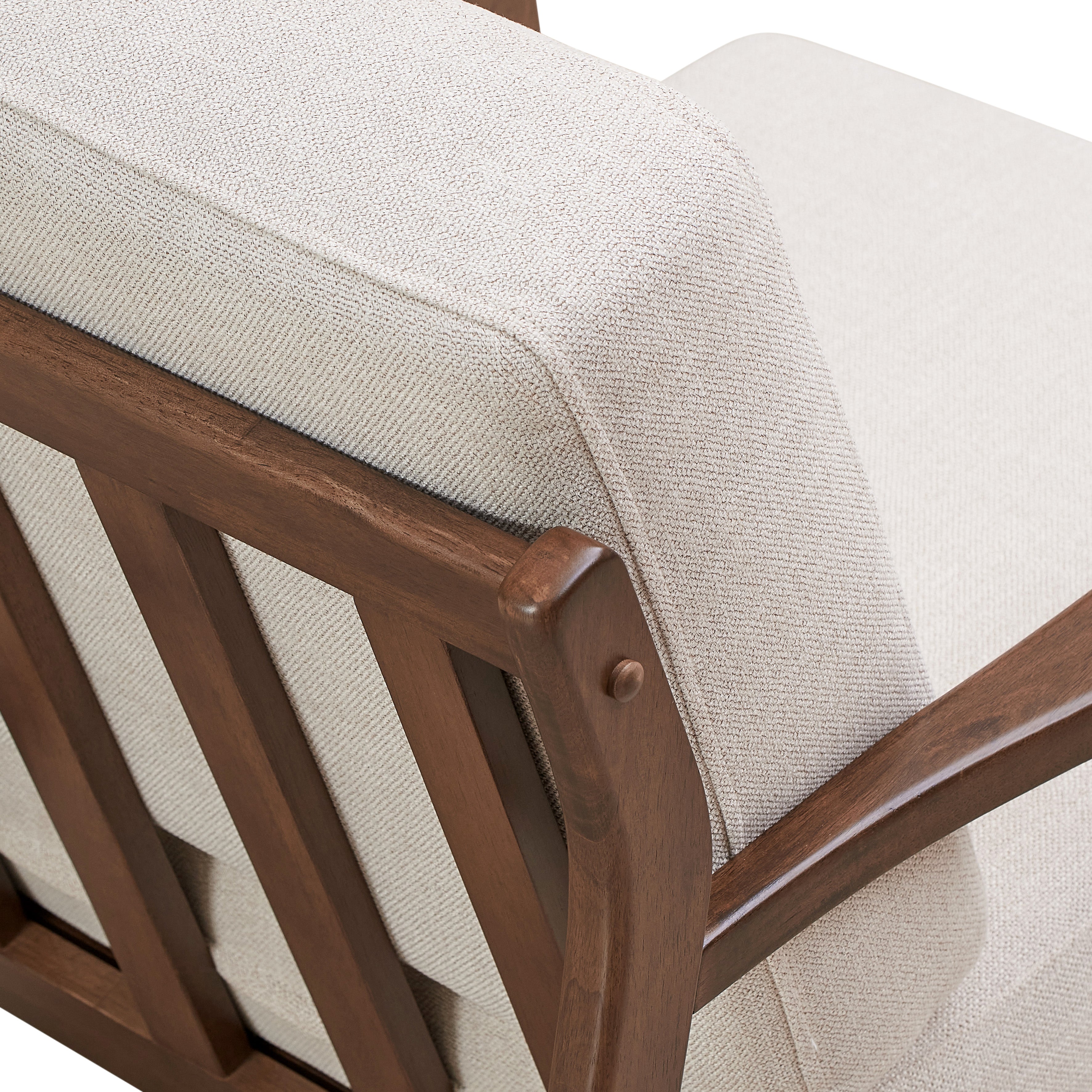 Jasper Upholstered Accent Armchair, Beige
