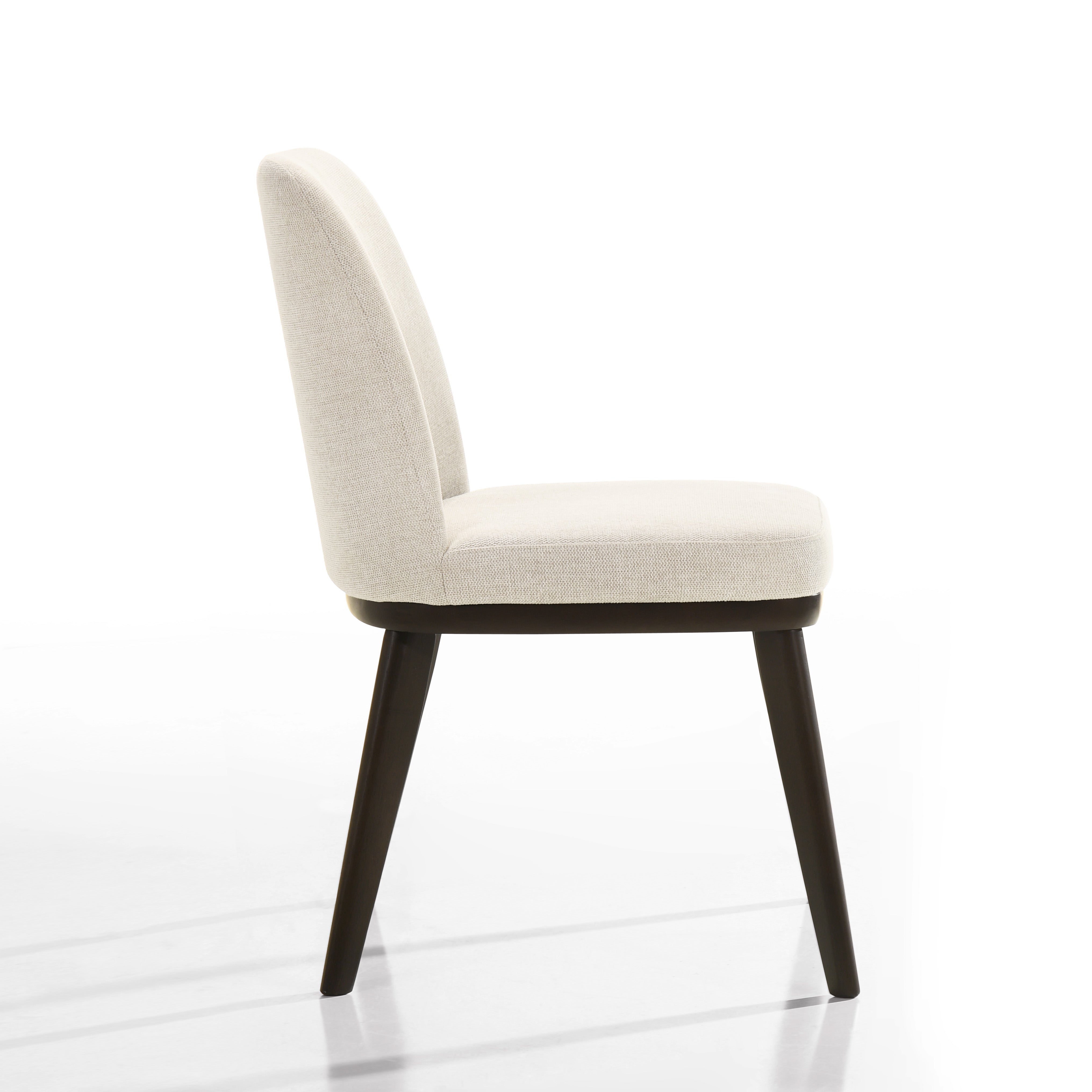 Berlin Solid Wood Upholstered Dining Chairs, Oatmeal (Set of 2)