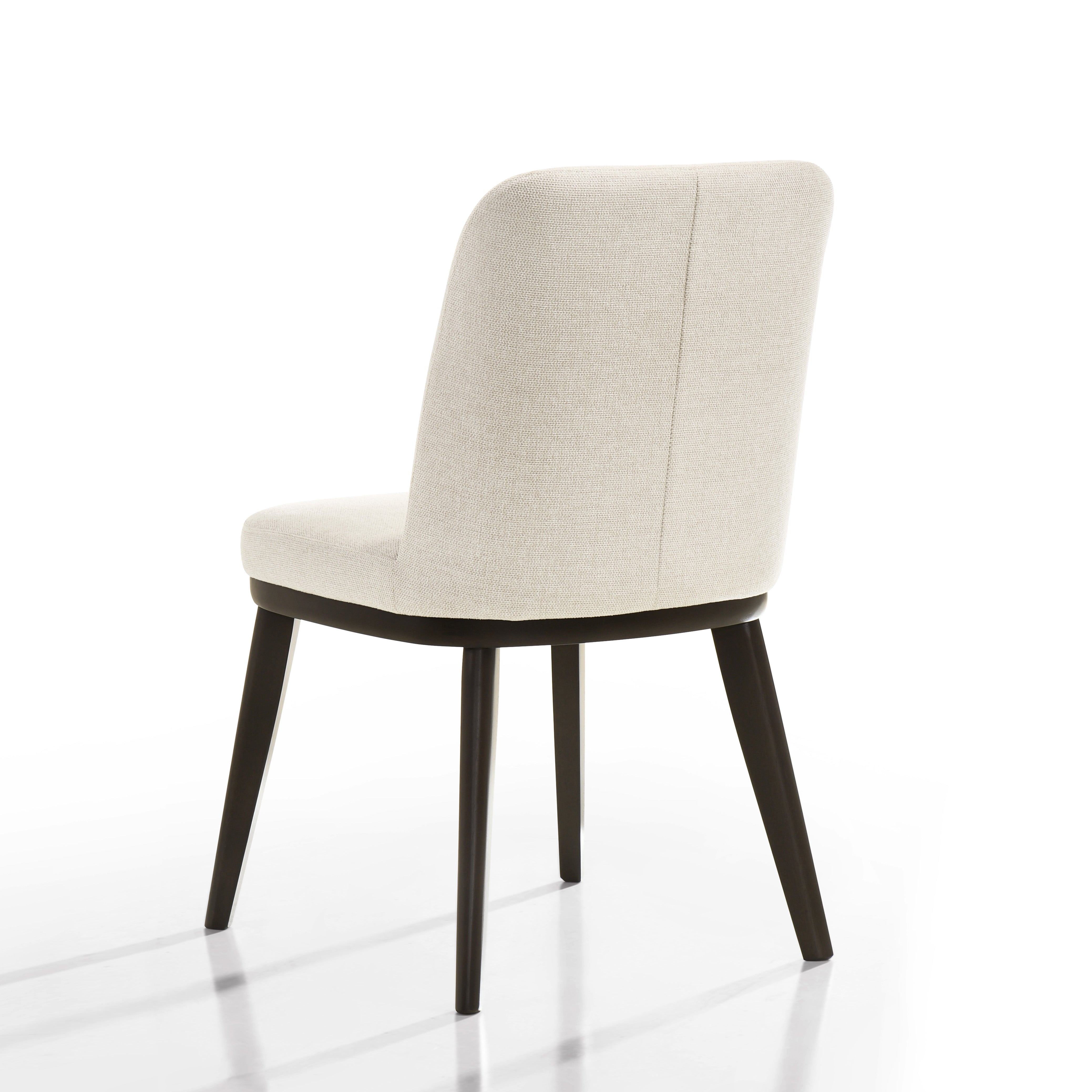 Berlin Solid Wood Upholstered Dining Chairs, Oatmeal (Set of 2)
