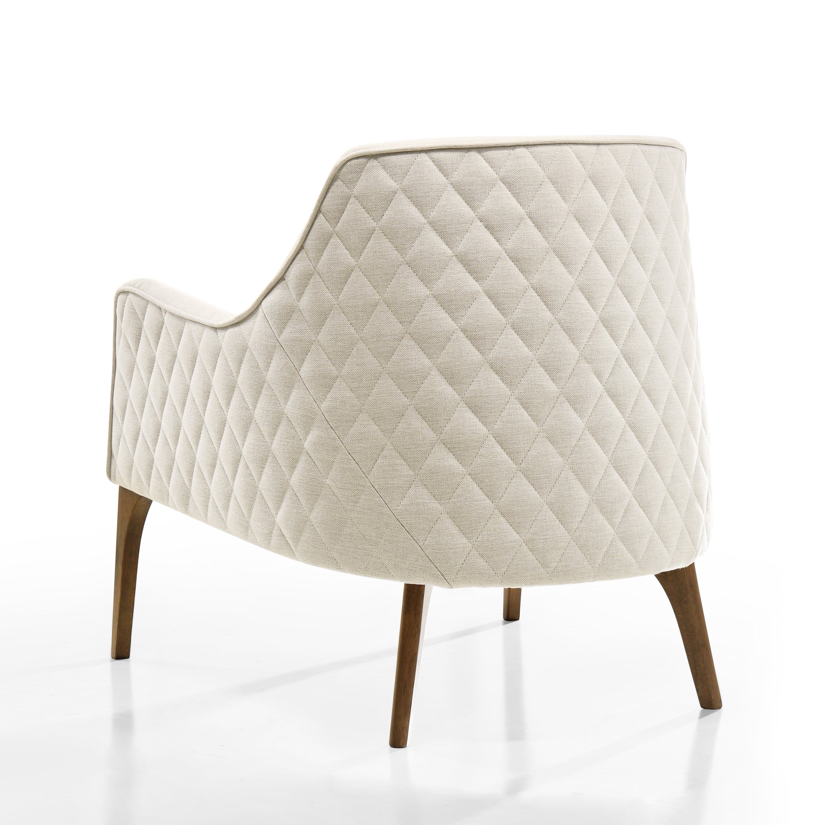 Jane Upholstered Lounge Accent Chair, Beige