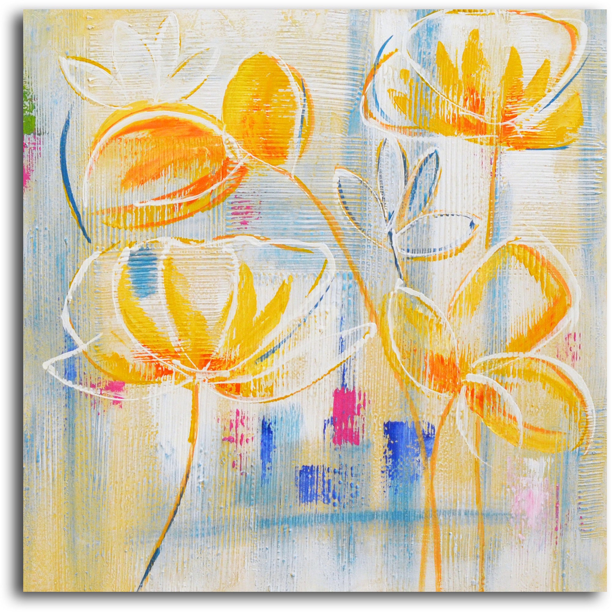 Hand painted "Sunflower Supreme" 2 Piece Canvas Set