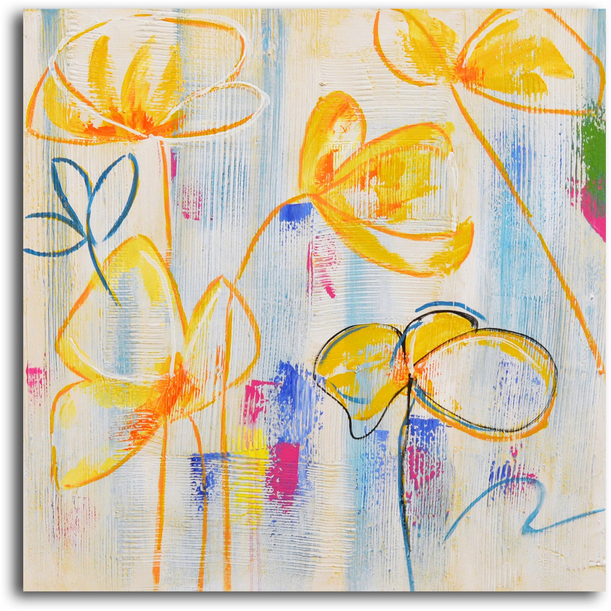 Hand painted "Sunflower Supreme" 2 Piece Canvas Set