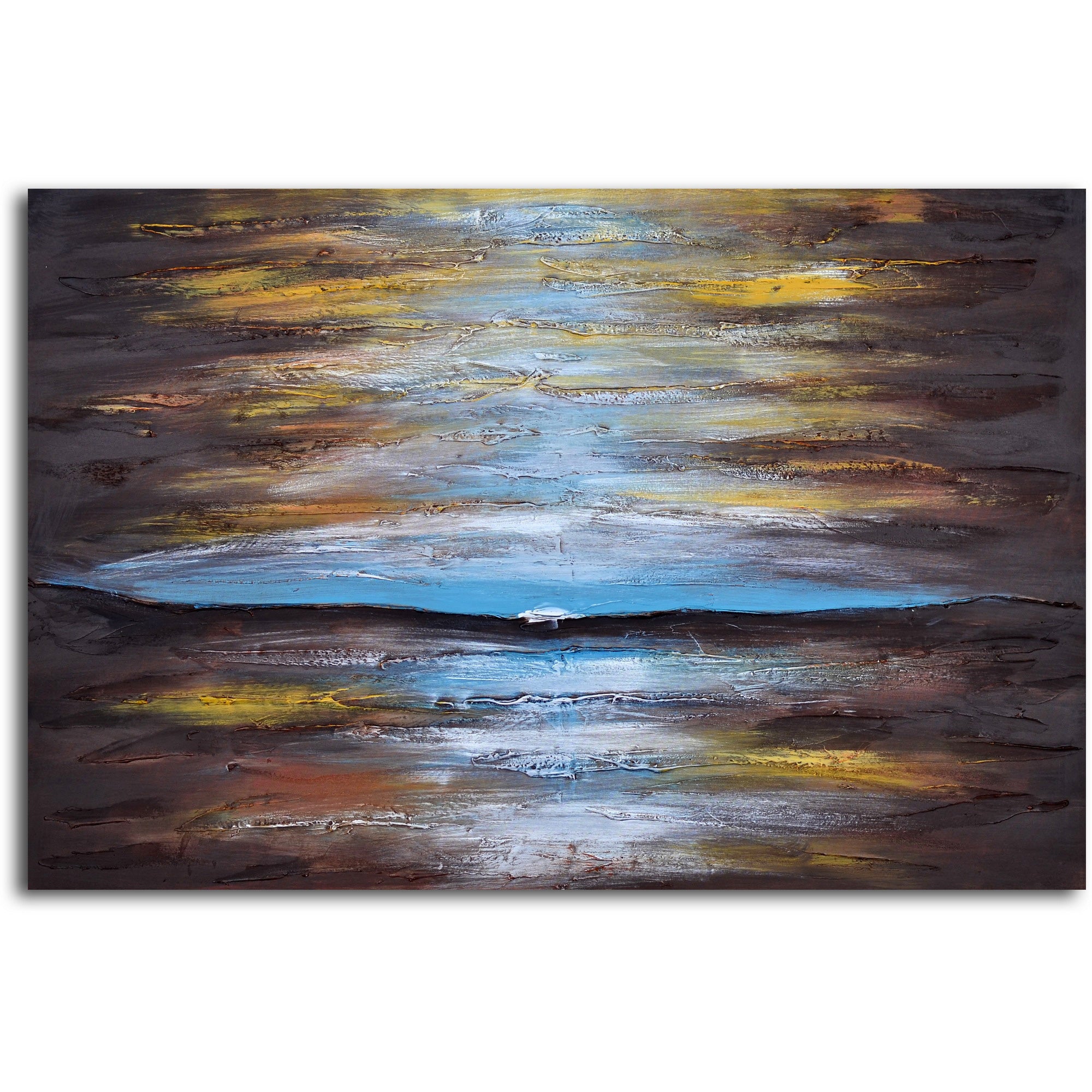 Hand painted "Ante Meridian and Post Meridian" 2 Piece Canvas Set