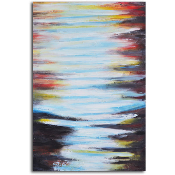 Hand painted "Long Way from Home" Canvas Wall Art