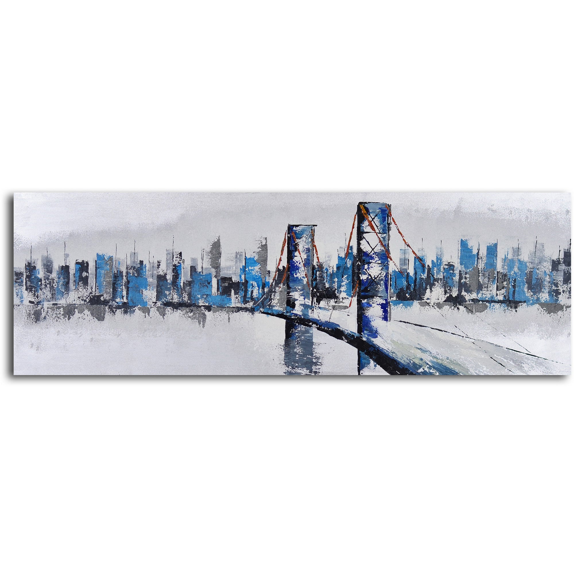 Hand Painted "City suspensions" 2 Piece Canvas Set