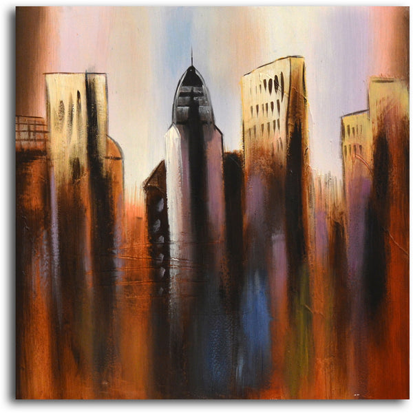 Hand painted "Work in Progress" 2 Piece Canvas Set