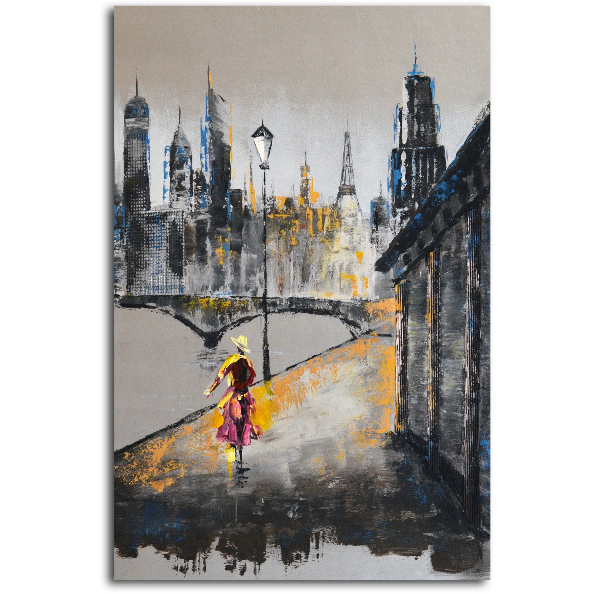 Hand painted "Love in Any Language" 2 Piece Canvas Set