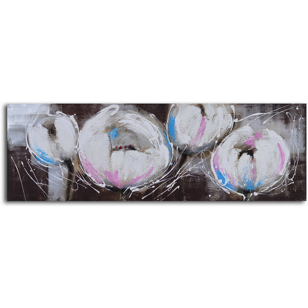 Hand Painted "Pom pom blooms" Canvas Art
