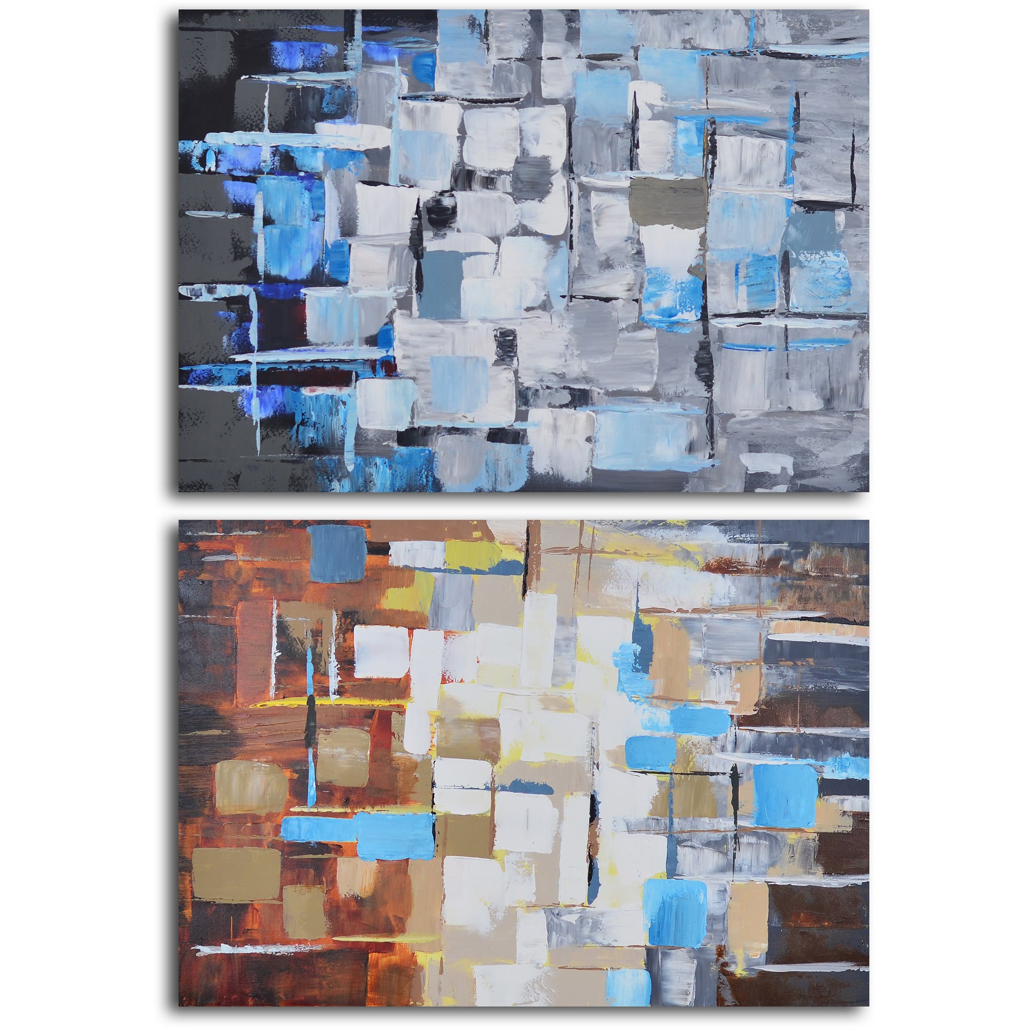 Hand Painted "Seasonal colors through glass " Canvas Wall Art
