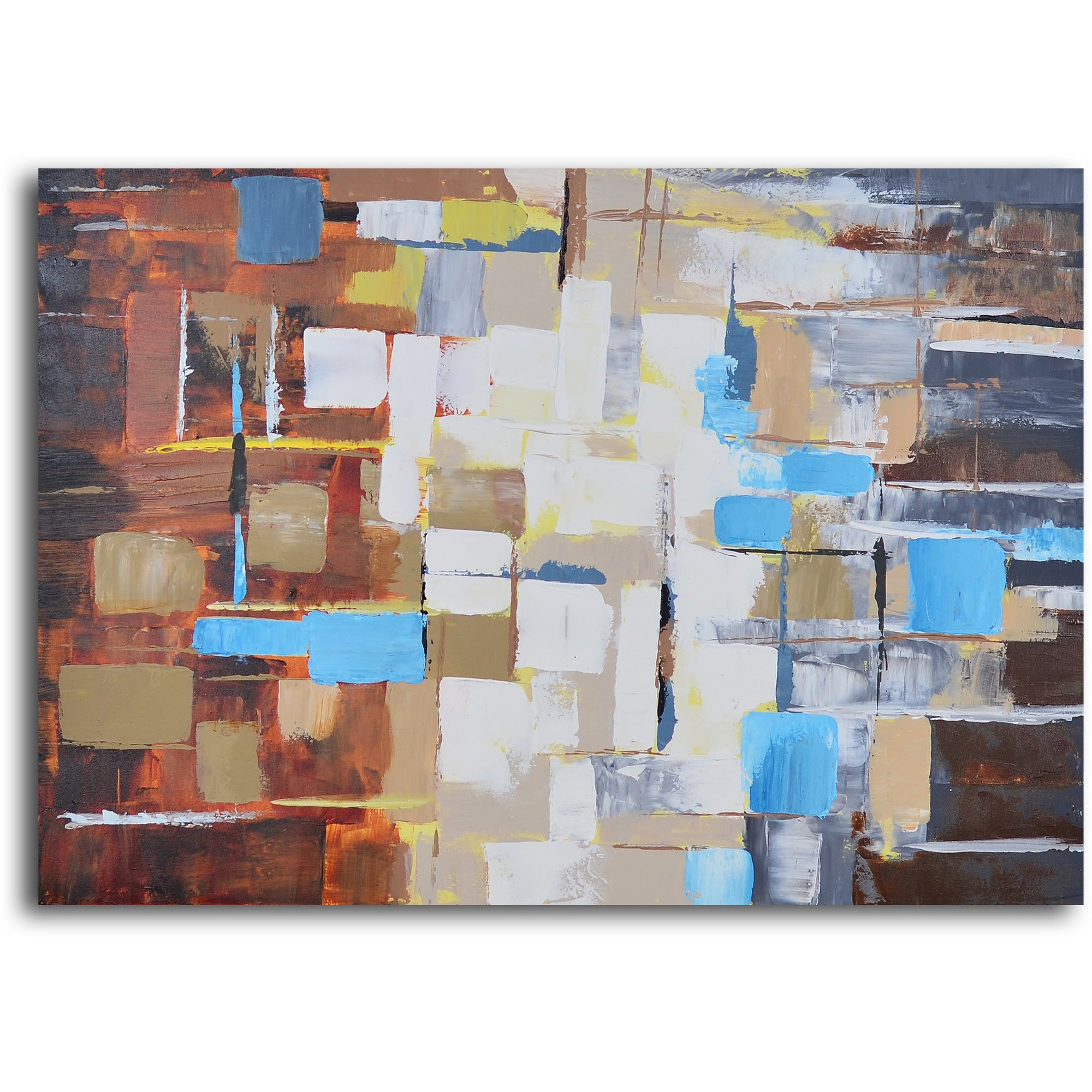 Hand Painted "Seasonal colors through glass " Canvas Wall Art