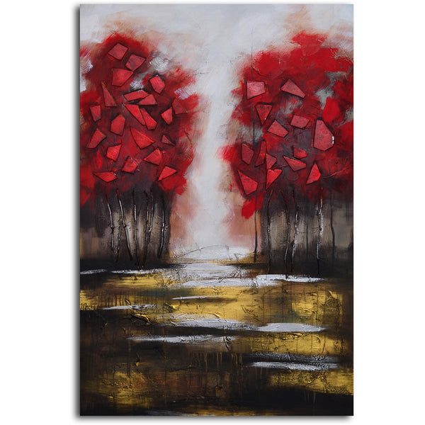 Hand painted "Passion and Fire" Canvas Wall Art