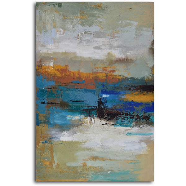 Hand Painted "Winter colors through tears" Canvas Art