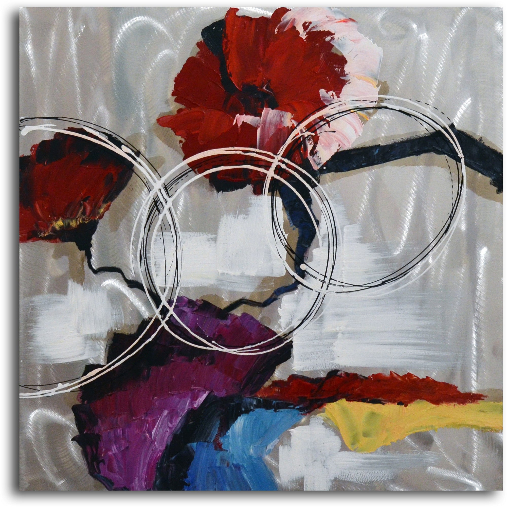 Hand painted "Open Spectrum" 2 Piece Canvas Set