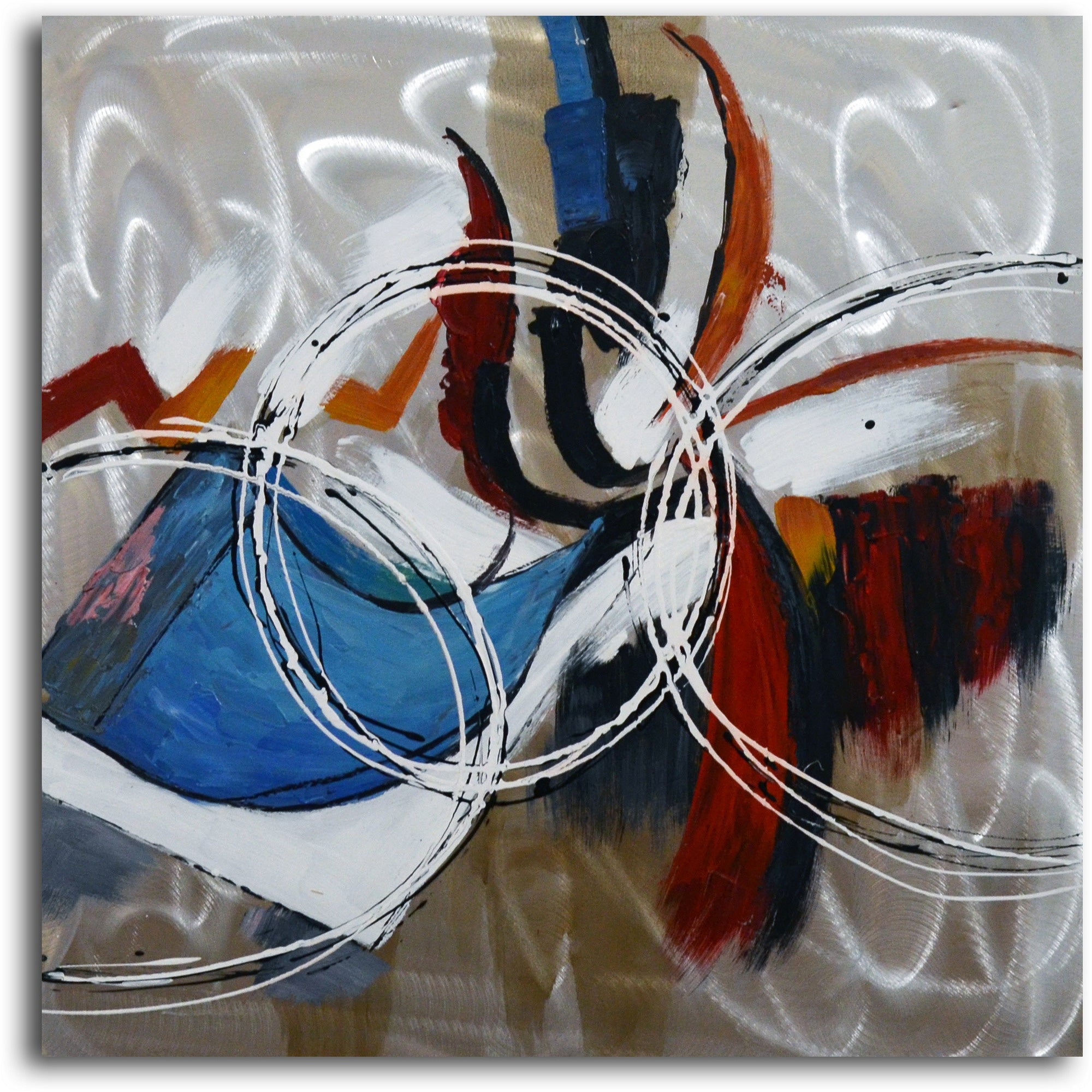 Hand painted "Open Spectrum" 2 Piece Canvas Set