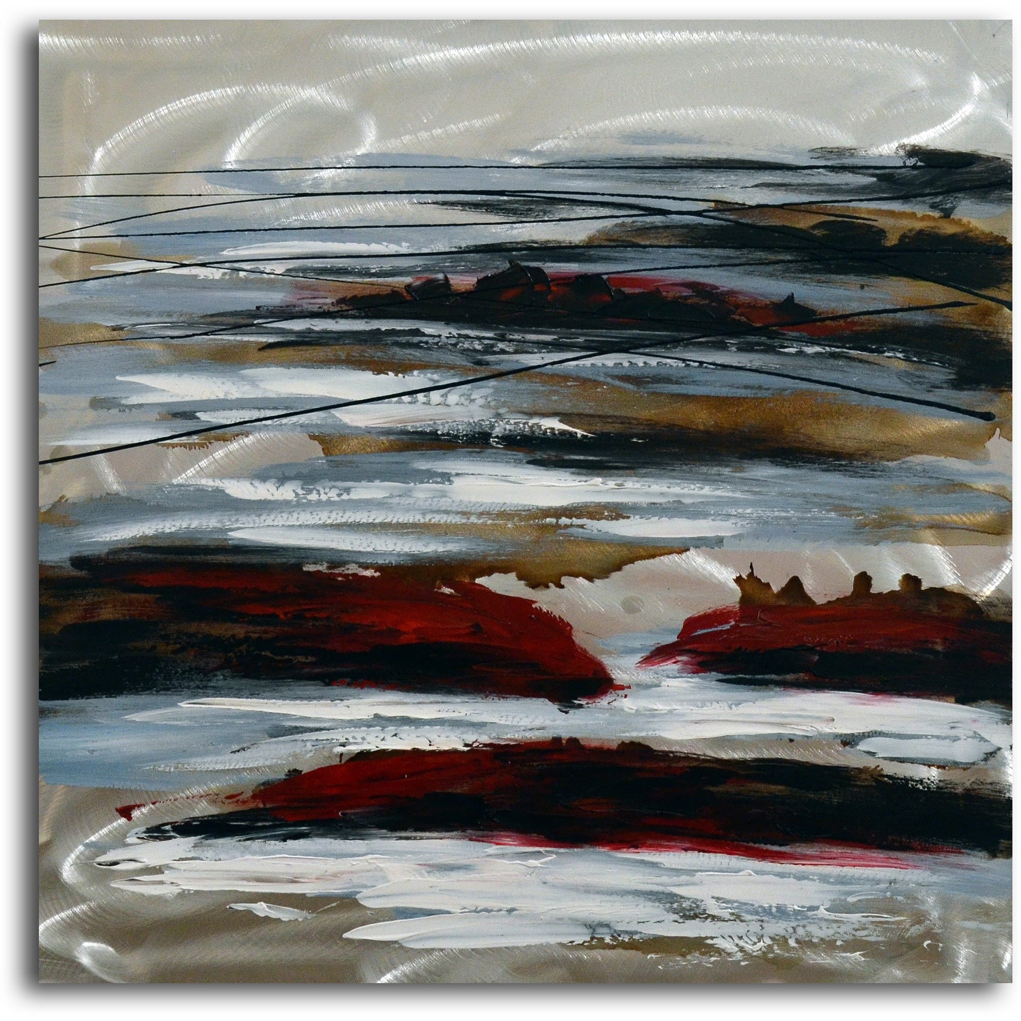 Hand painted "High Tide" 2 Piece Canvas Set