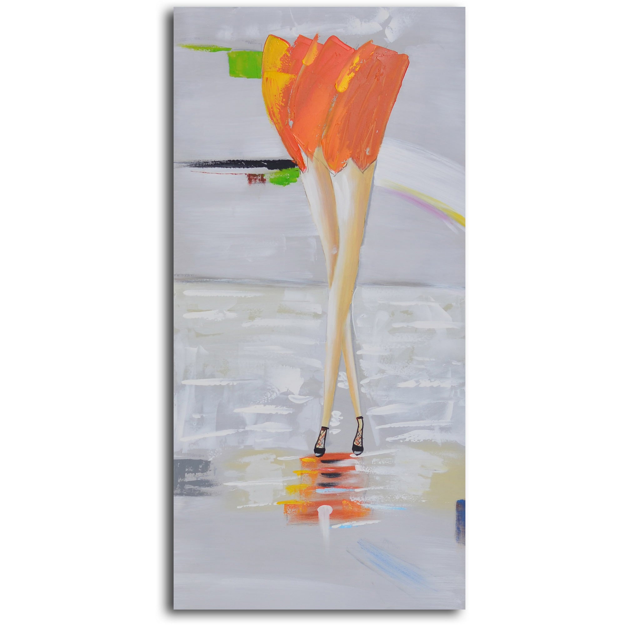 Hand Painted "Fancy feet trio" 3 Piece Canvas Set