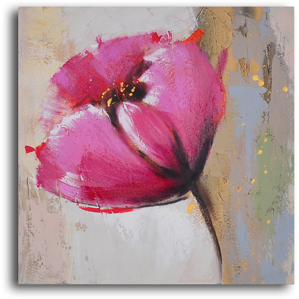 Hand Painted "Change of heart poppies " Canvas Wall Art