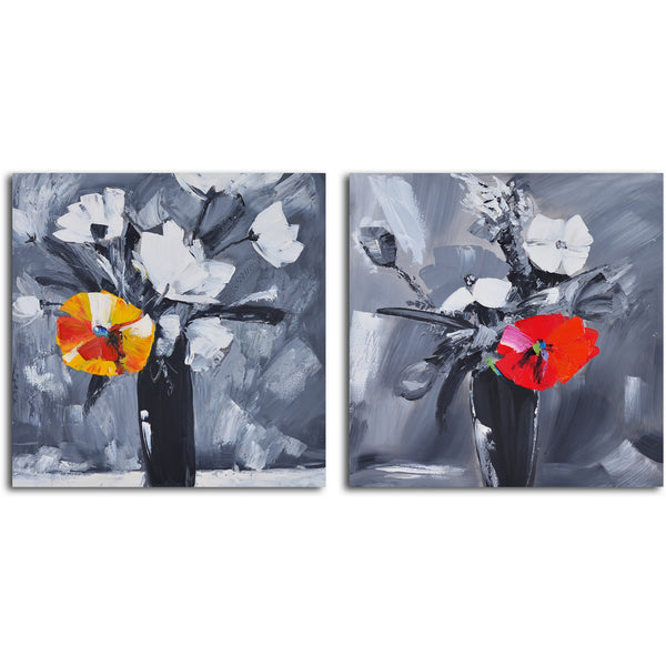 Hand Painted "Time to bloom " Canvas Wall Art