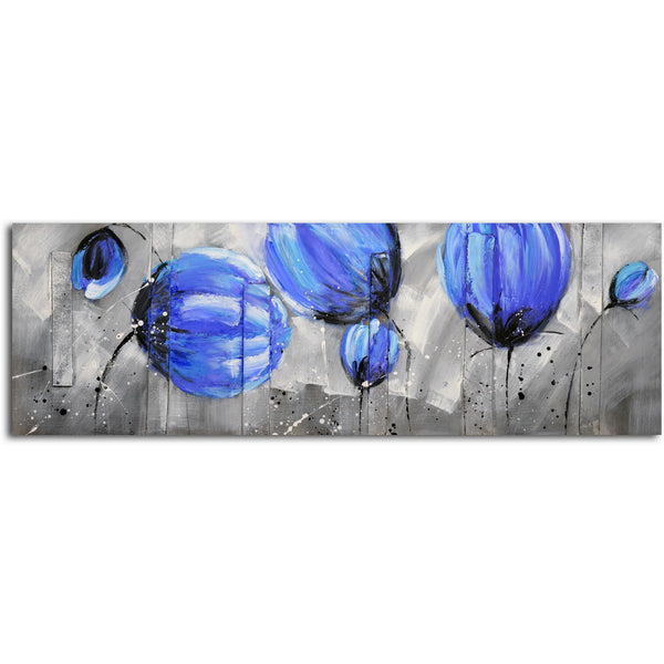 "A Study of Blue Delphiniums" Original painting on canvas