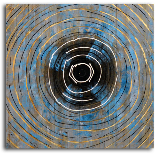 "Time Warp" Original painting on wood - Set of 3