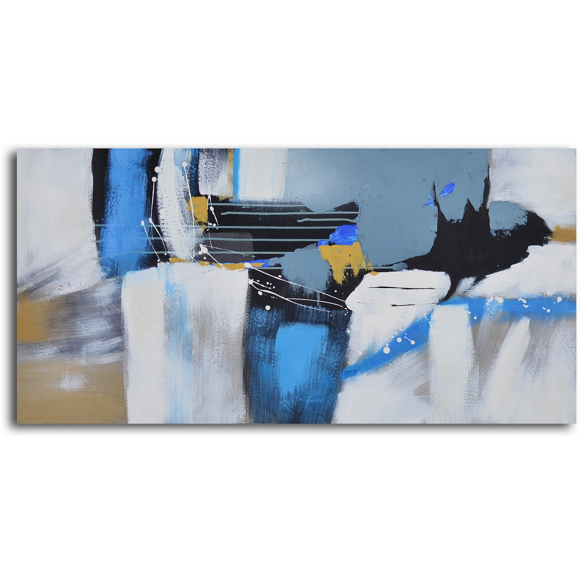 Hand Painted "Frigid winter abstracts " Canvas Wall Art