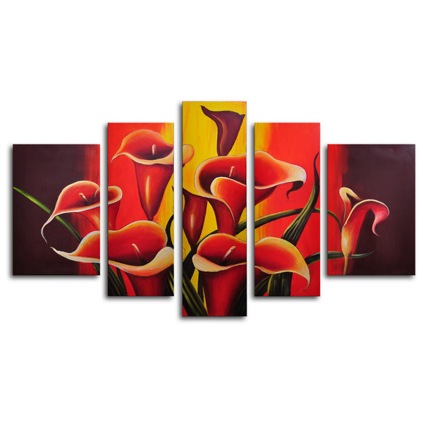 Hand Painted "Mexican fiesta!" 5 Piece Canvas Art Set