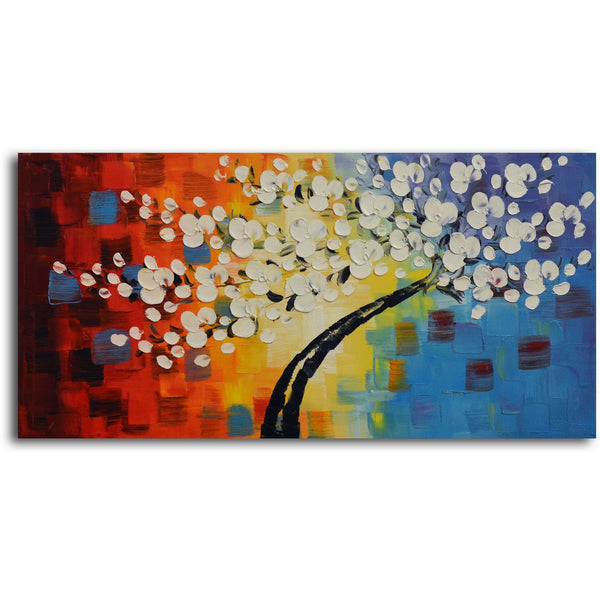 Hand painted "Blown Away" oil painting on canvas