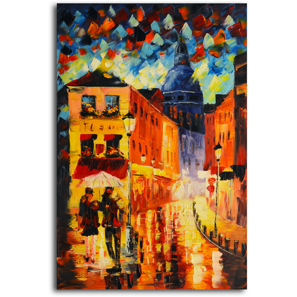 "Night Life" Original Oil Painting on Canvas