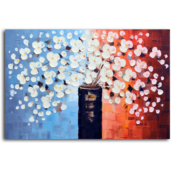 "Spring's Answer to Snow" Original Oil Painting on Canvas