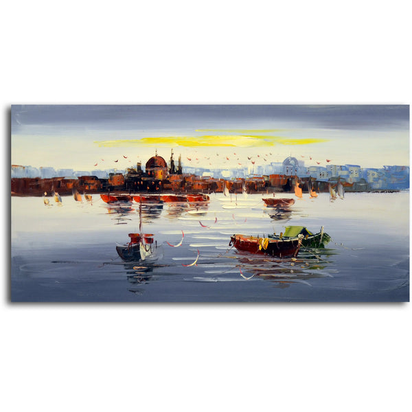 "Morning on the Water" Original Oil Painting on Canvas