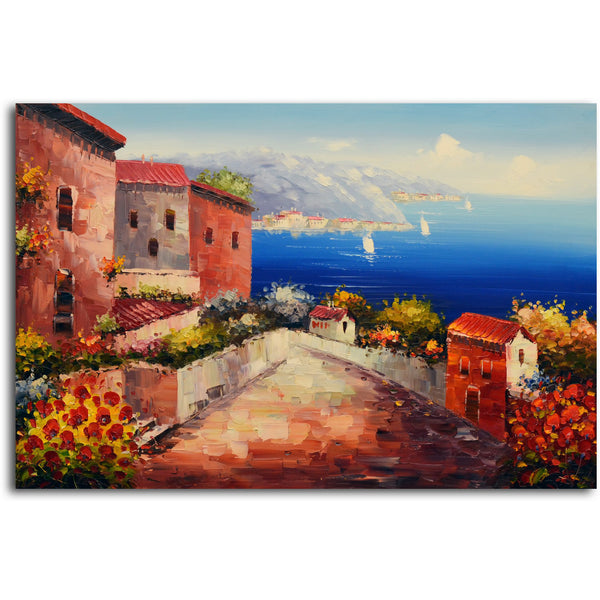 "Mediterranean Morning" Original Oil Painting on Canvas