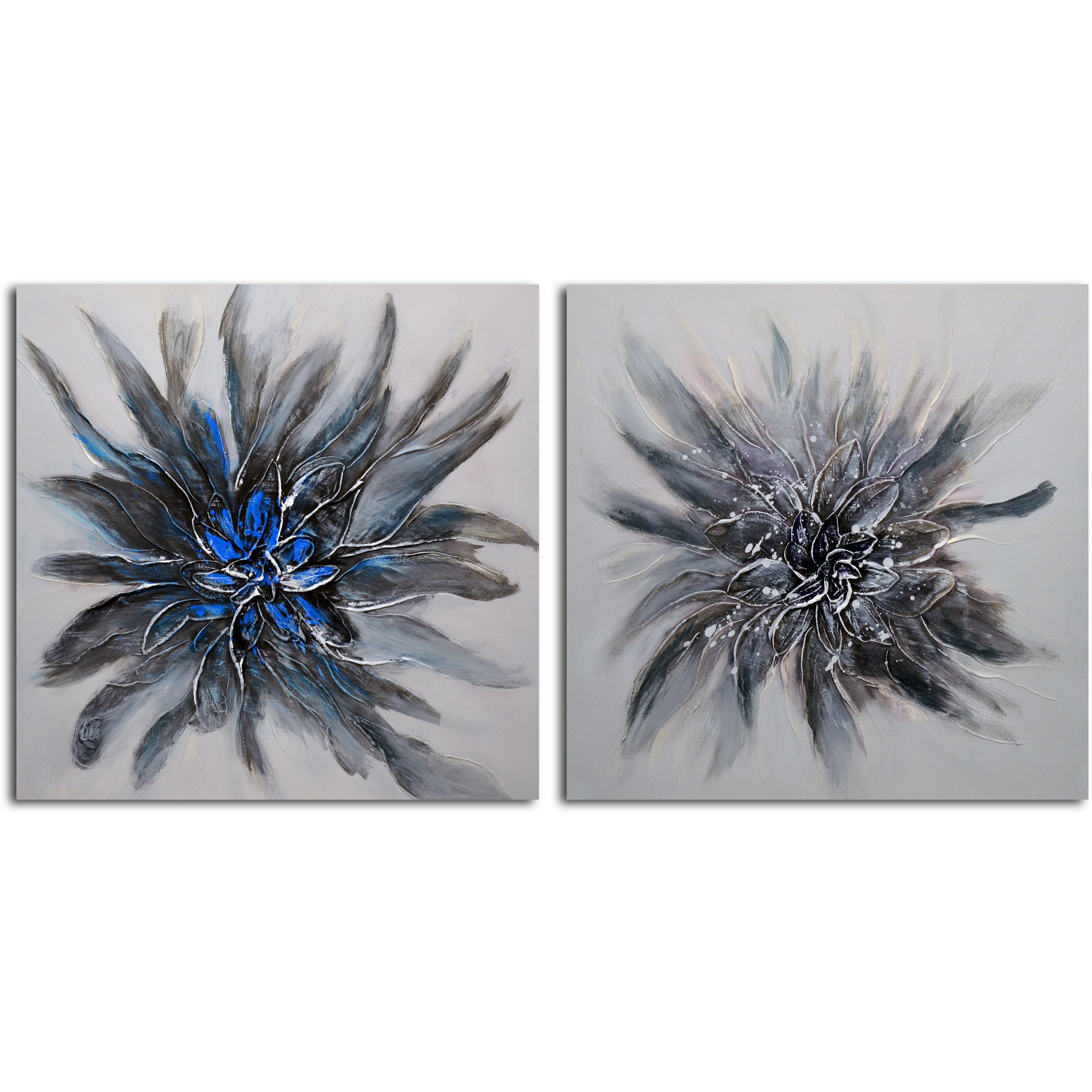 "Perfect petals" Original Oil painting on Canvas - Set of 2