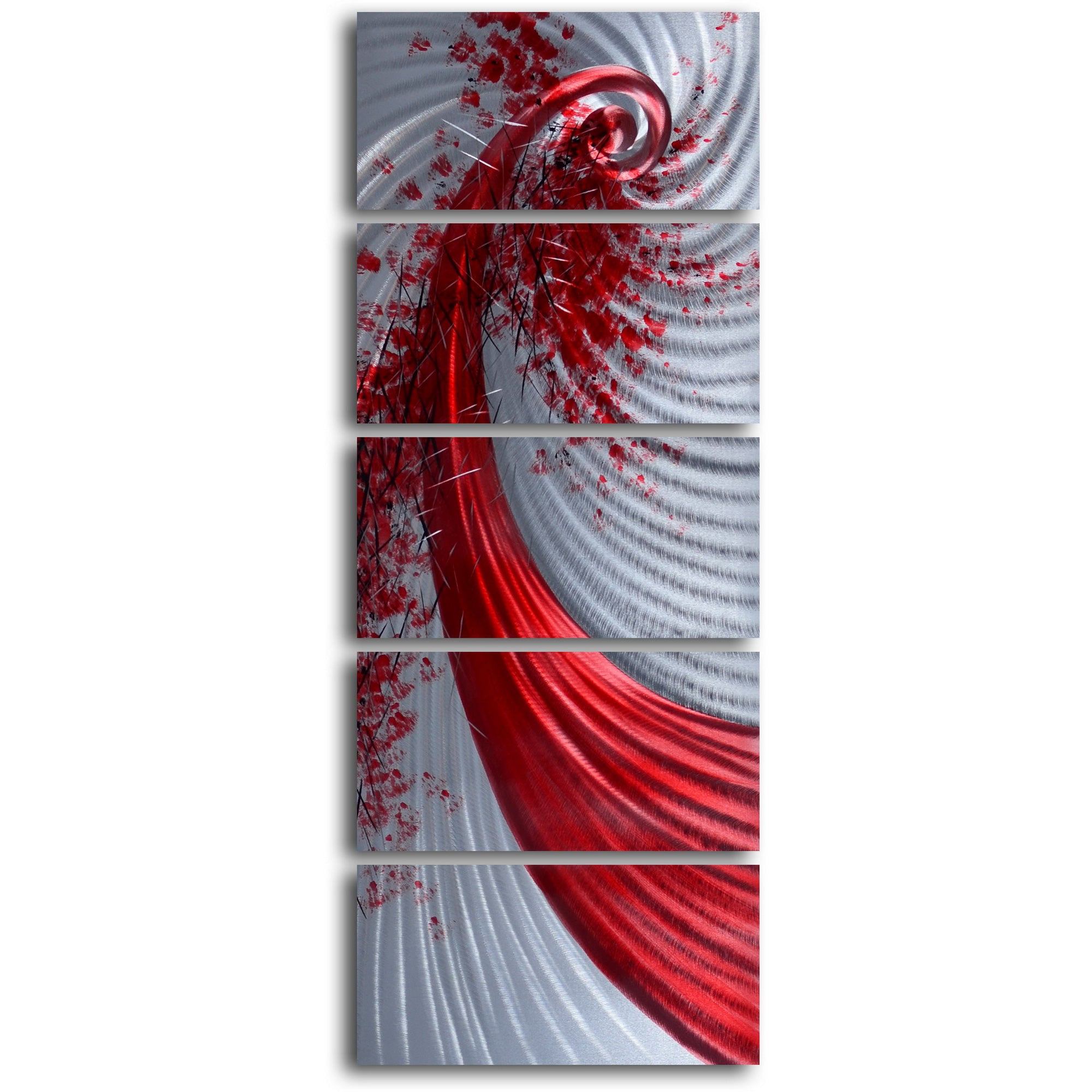 'Razor Wind' 5 Piece Handmade Metal Wall Art Set