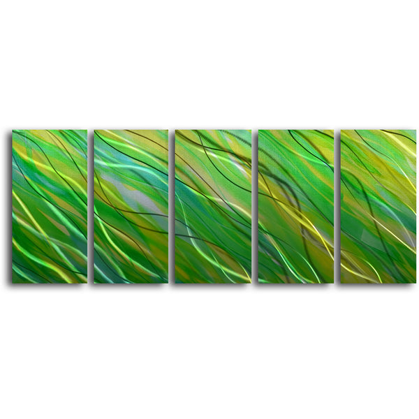 'Forest in the Sea' 5 Piece Handmade Metal Wall Art Set