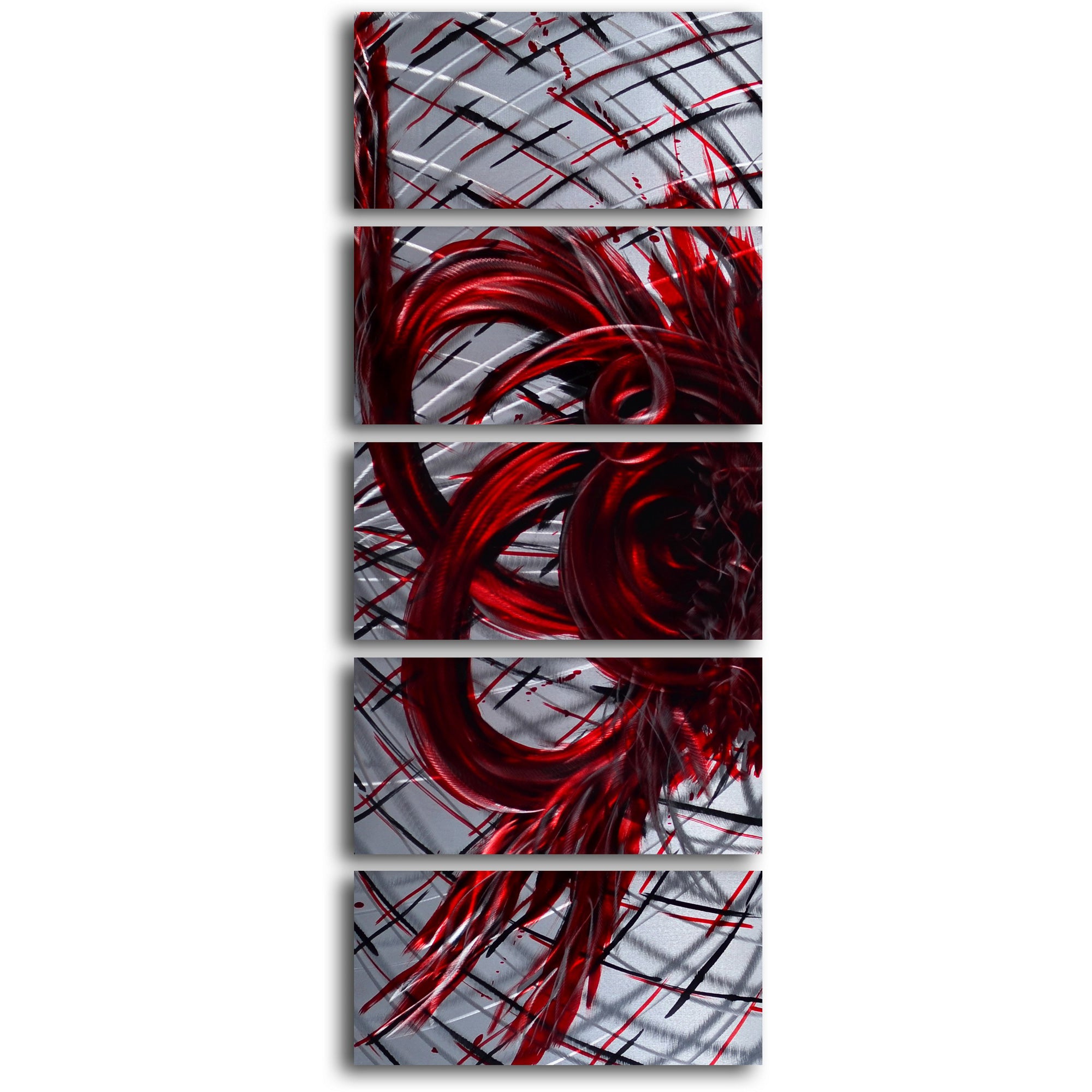 'Eternal Heart' 5 Piece Handmade Metal Wall Art Set