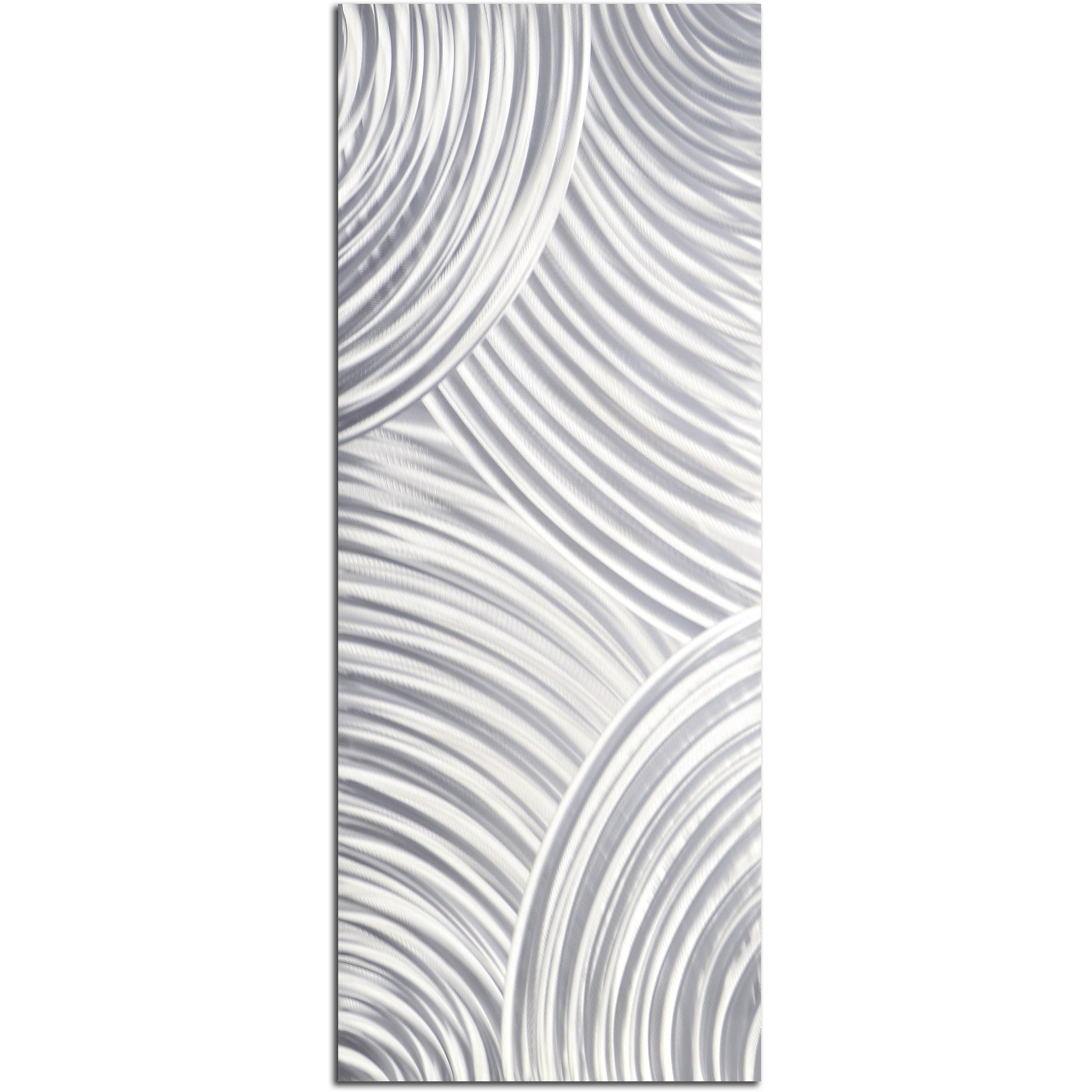 whirling pencil grey Handmade Metal Wall Art