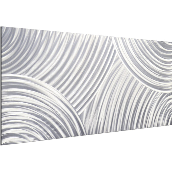 whirling pencil grey Handmade Metal Wall Art