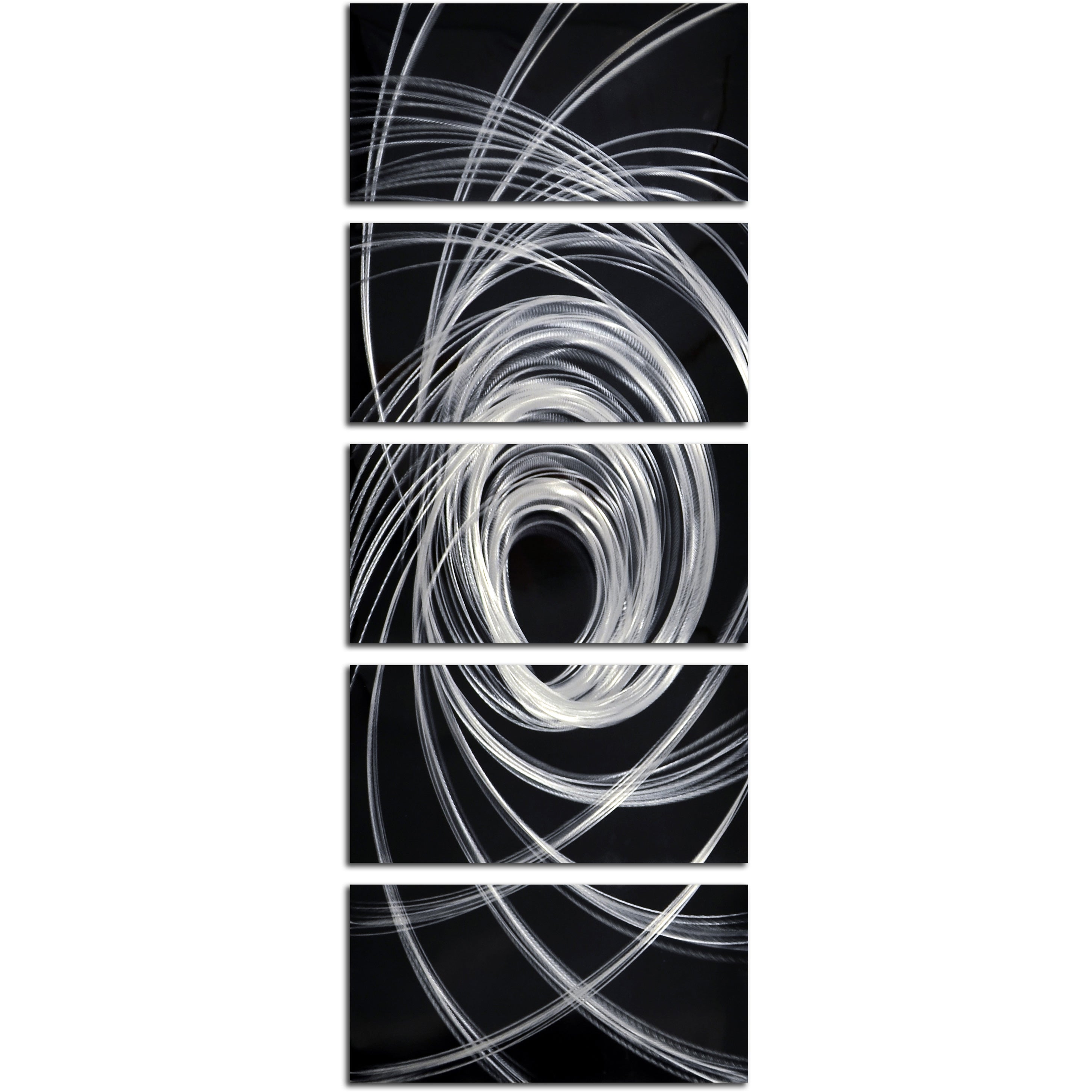 opening spirals 5 Piece Handmade Metal Wall Art