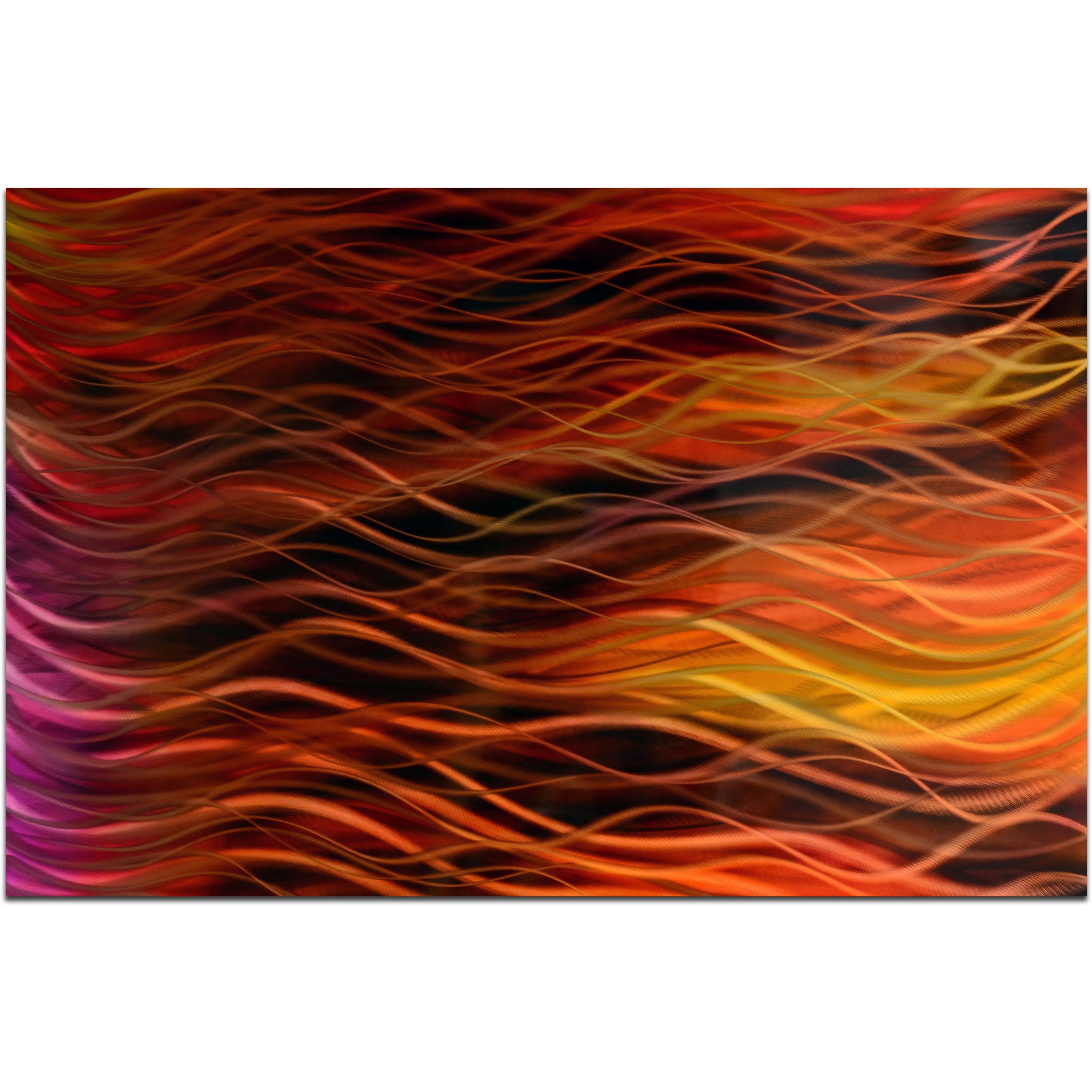 Autumn's Amber Handmade Metal Wall Art