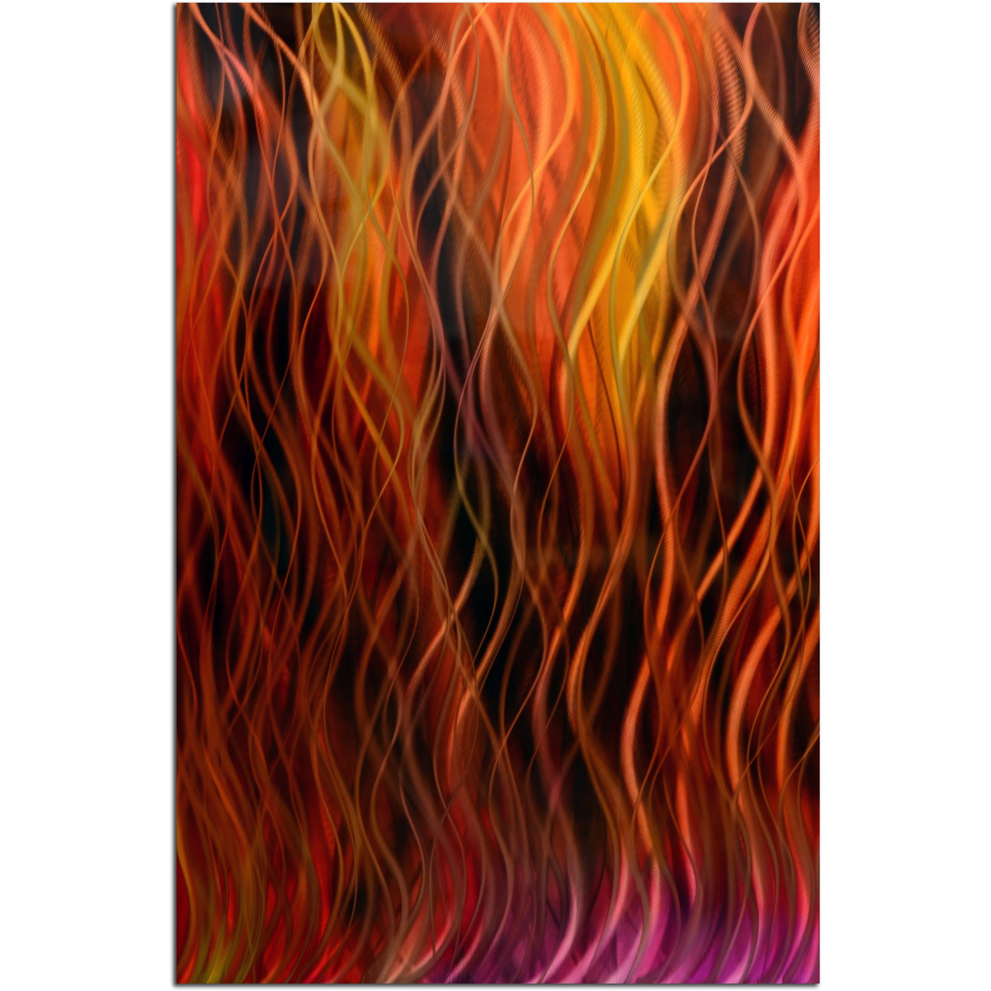 Autumn's Amber Handmade Metal Wall Art
