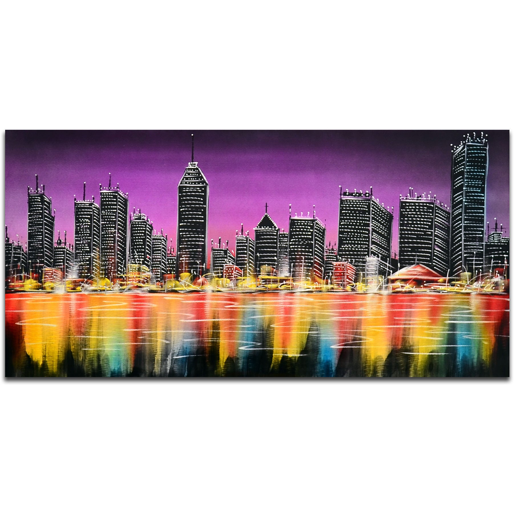 Industrialization versus Nature Handmade Metal Wall Art