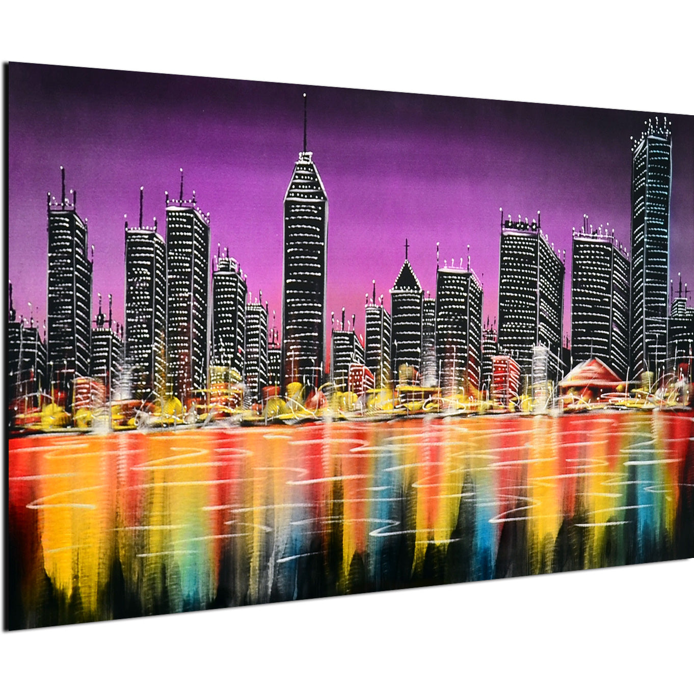 Industrialization versus Nature Handmade Metal Wall Art