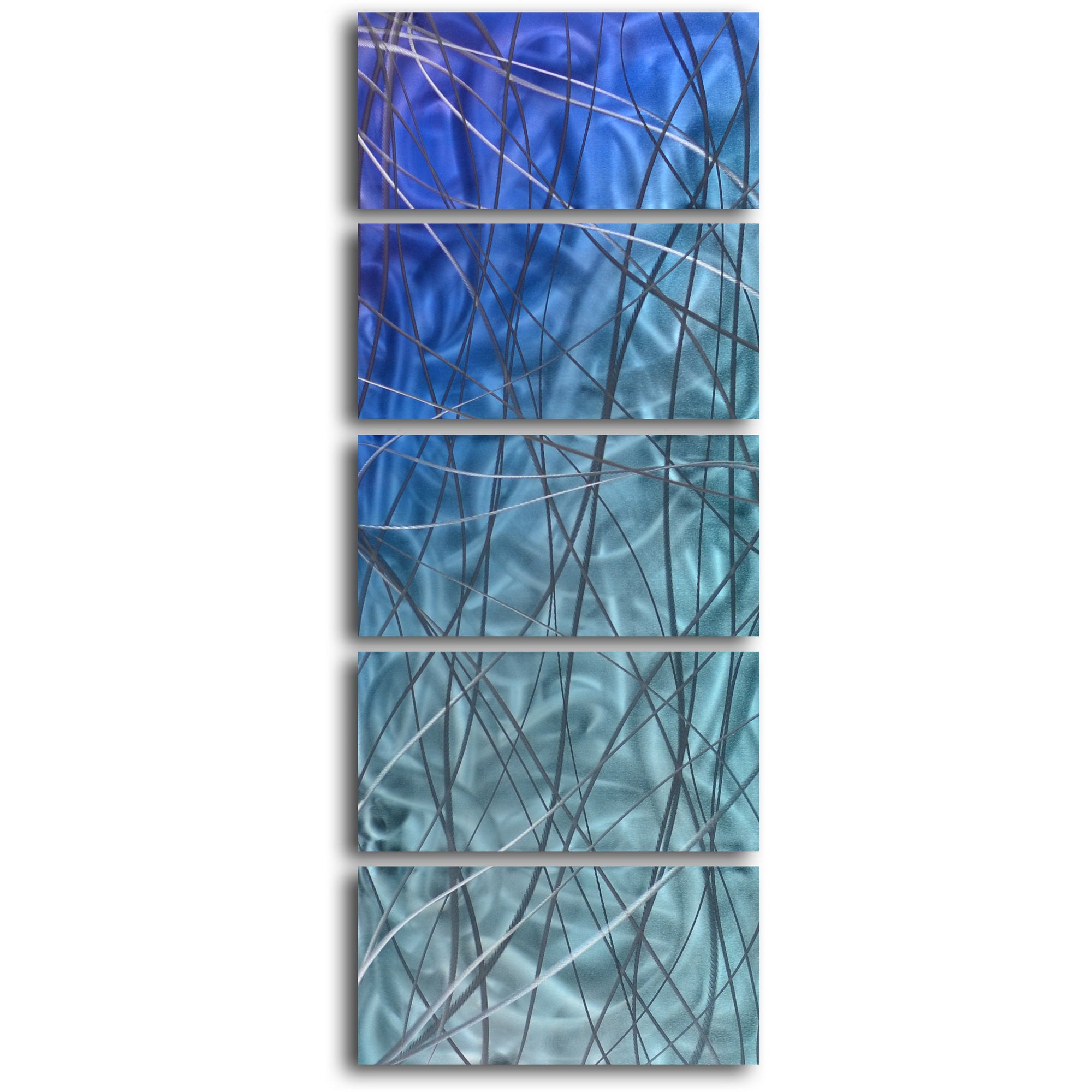 'Beautifully Intertwined in Chaos' 5 Piece Handmade Metal Wall Art Set
