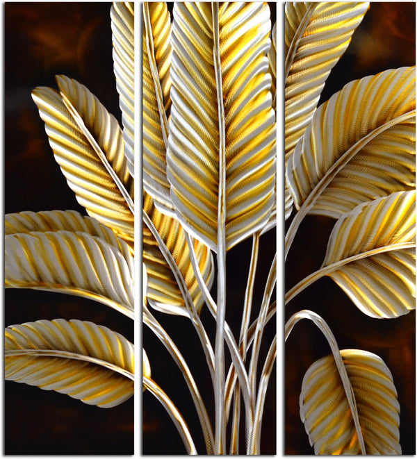 Daisy Dream handmade metal wall art sculpture set of 3