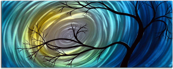 Evenings Equinox handmade metal wall art sculpture