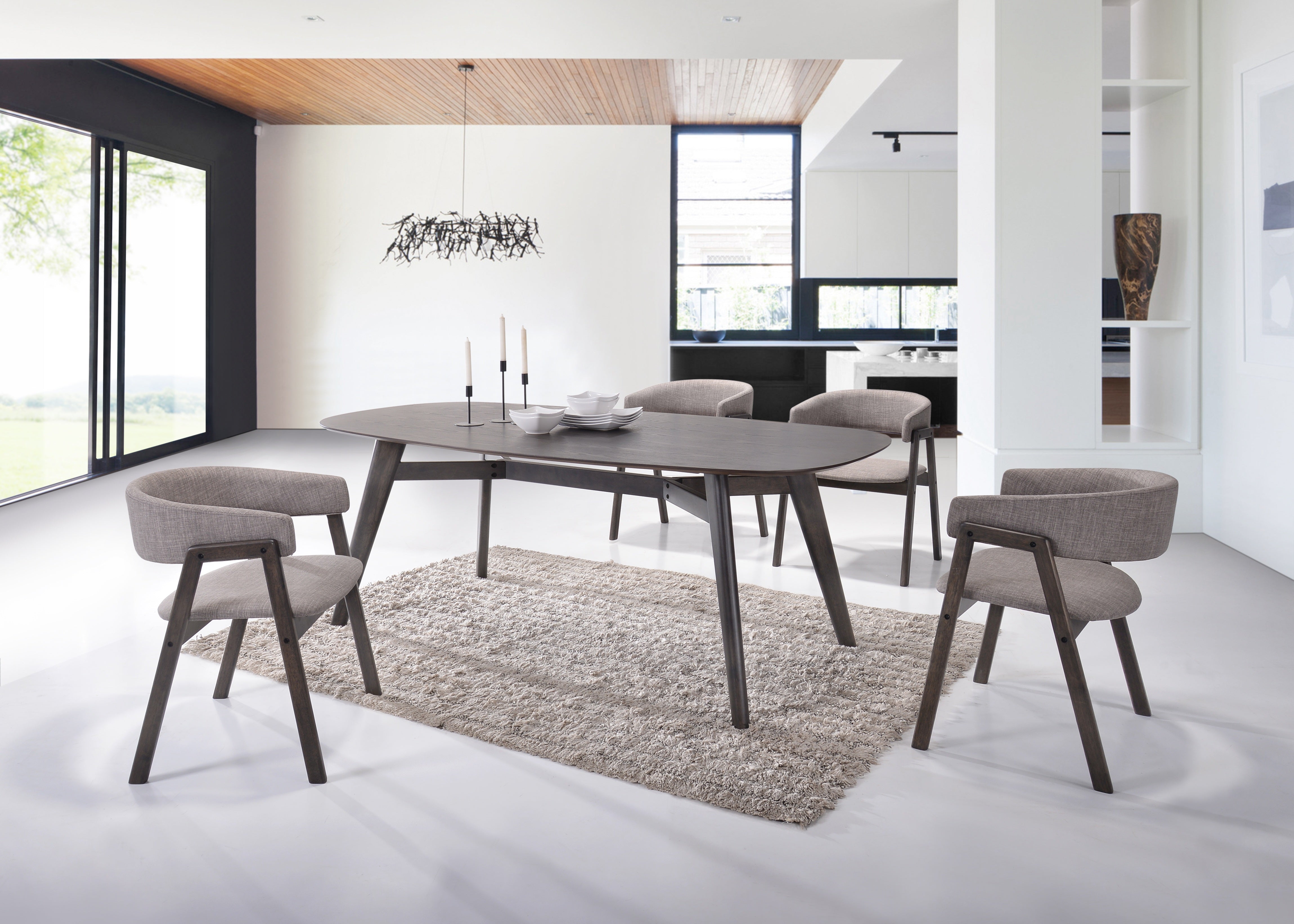 Brooklyn Dining Side Chair (Set of 2) - Sesame/Walnut