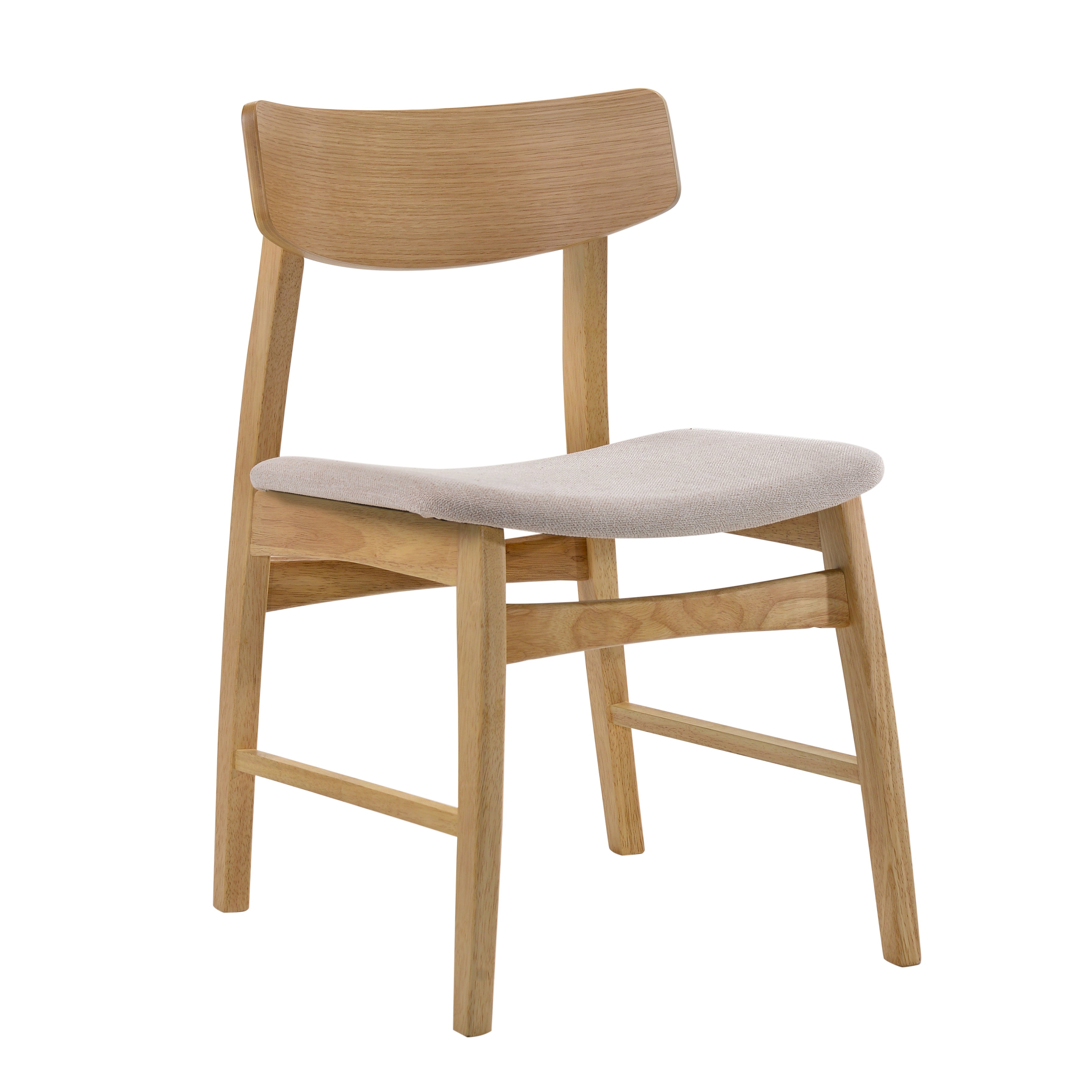 Chanel Dining Chair (Set of 2) - Oak/Beige
